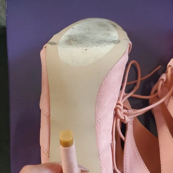 Steve Madden Pink suede heels - Picture 4 of 6